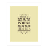 I Shot A Man In Reno (Print Only) thumbnail