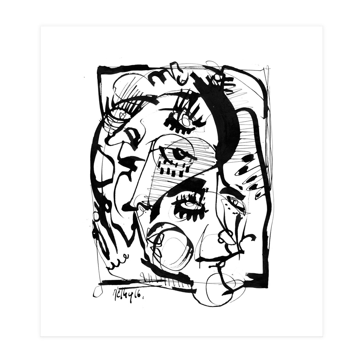 The Pretty People - b&w (Print Only)