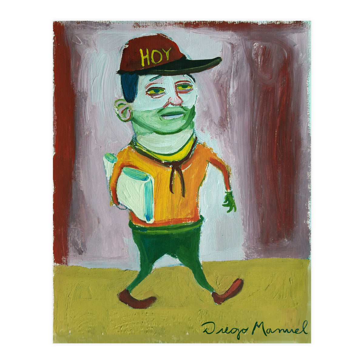 newspaper seller (Print Only)