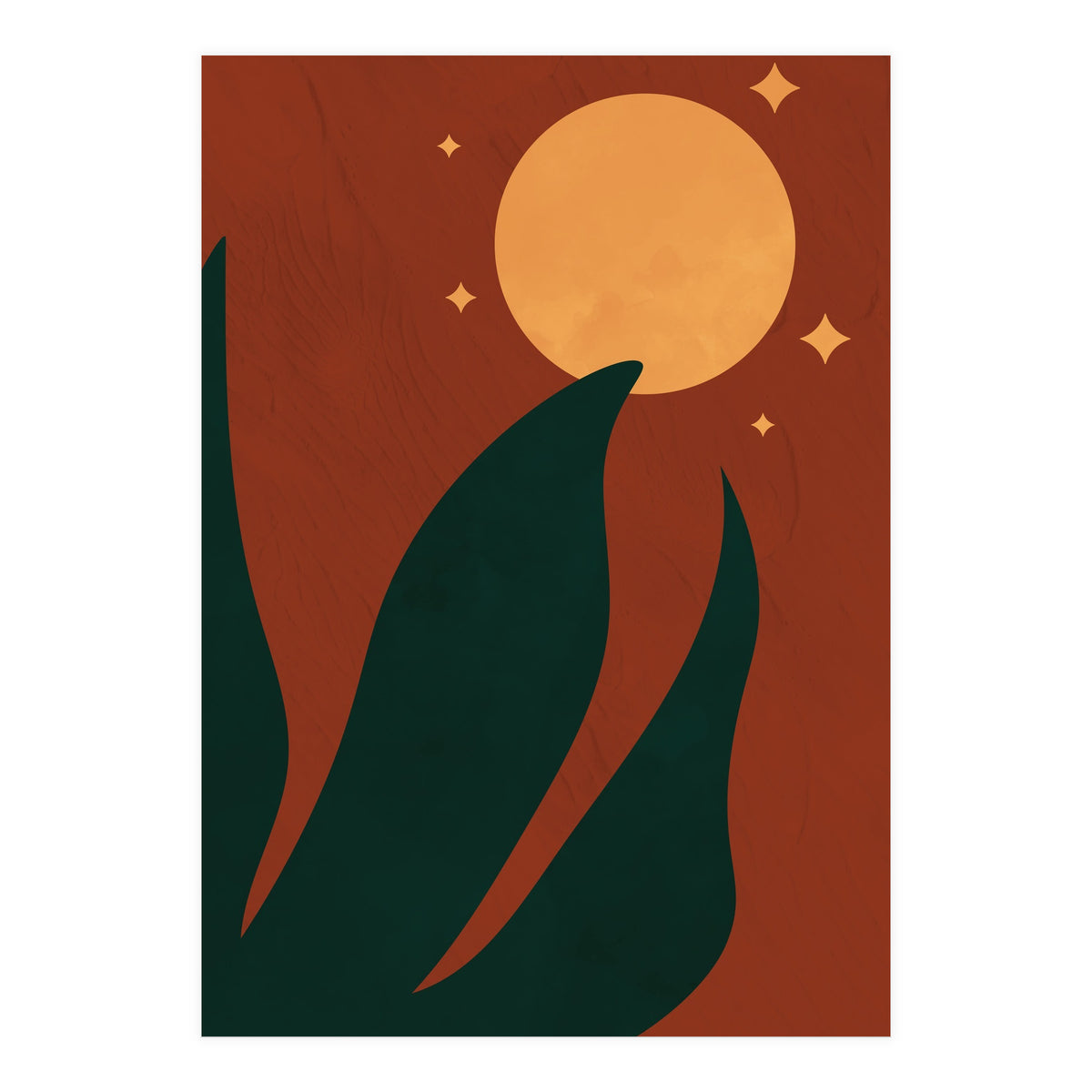 Full Moon Botanical Boho (Print Only)