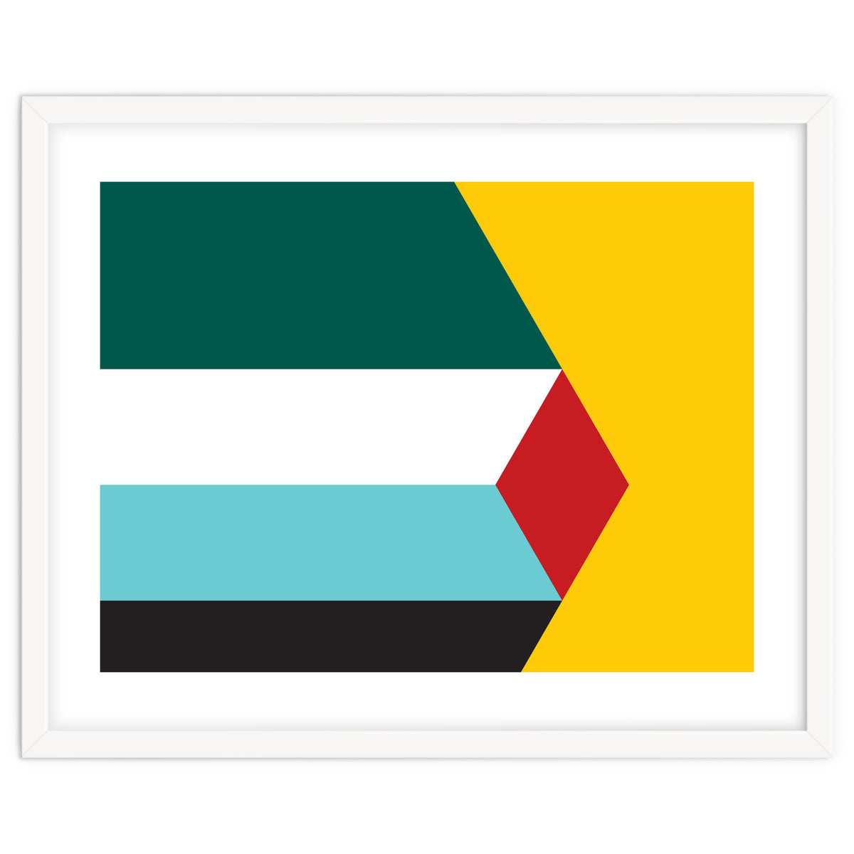 Geometric Shapes No. 43 - yellow & green