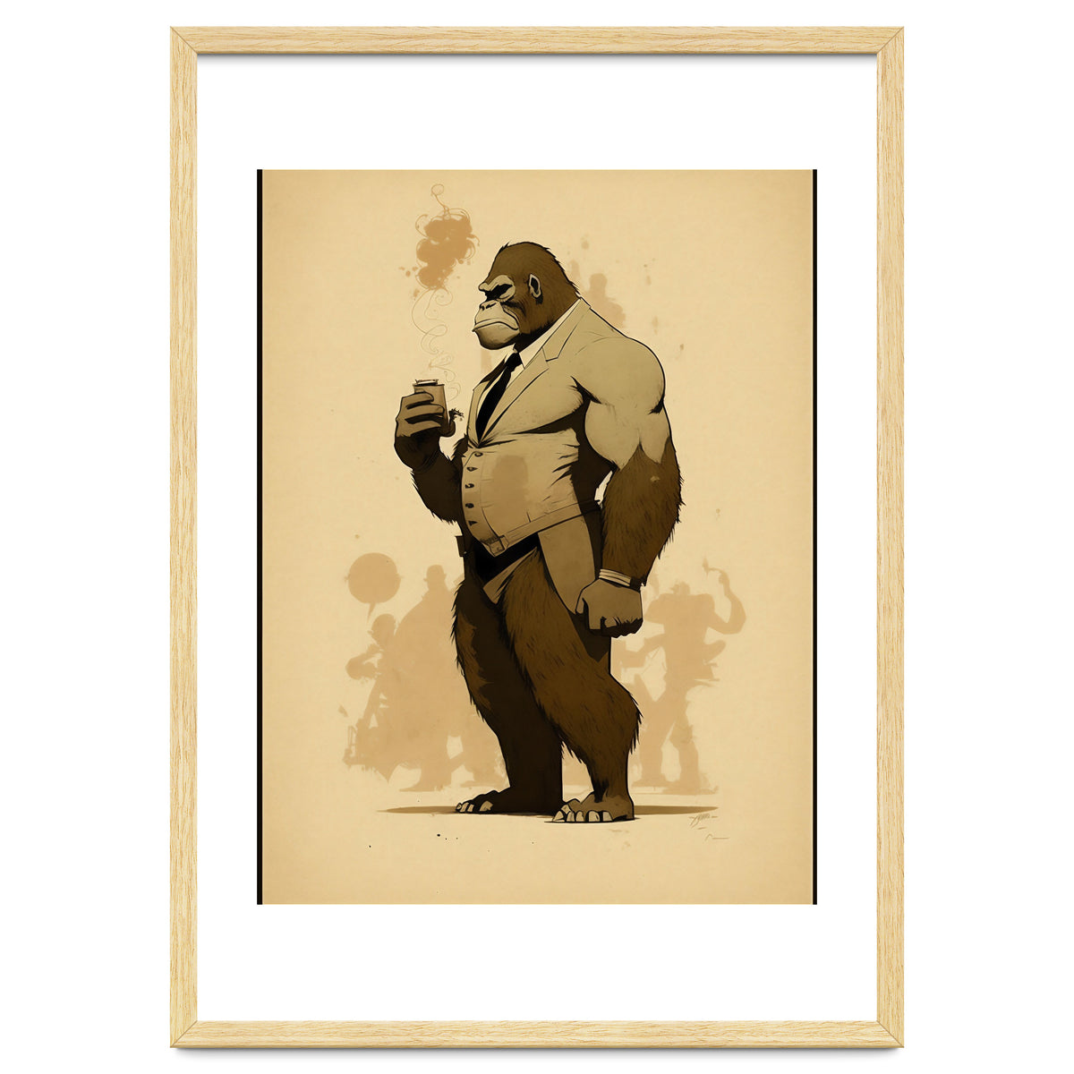 Gorilla Comic Fashion Sketch