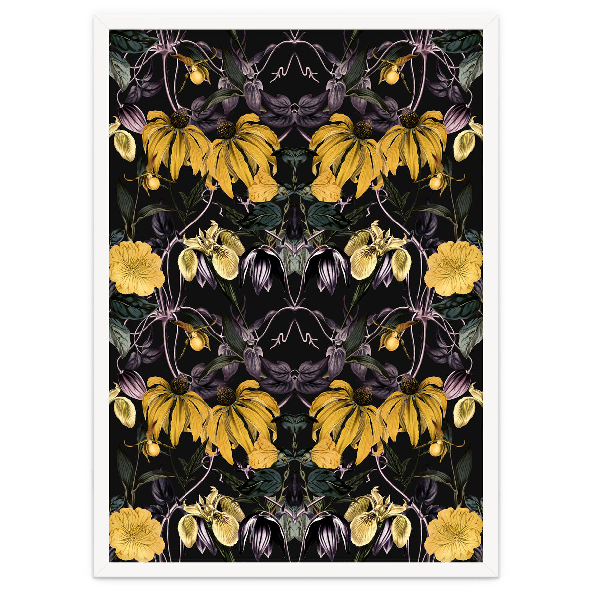 Nocturnal botanical garden kaleidoscope