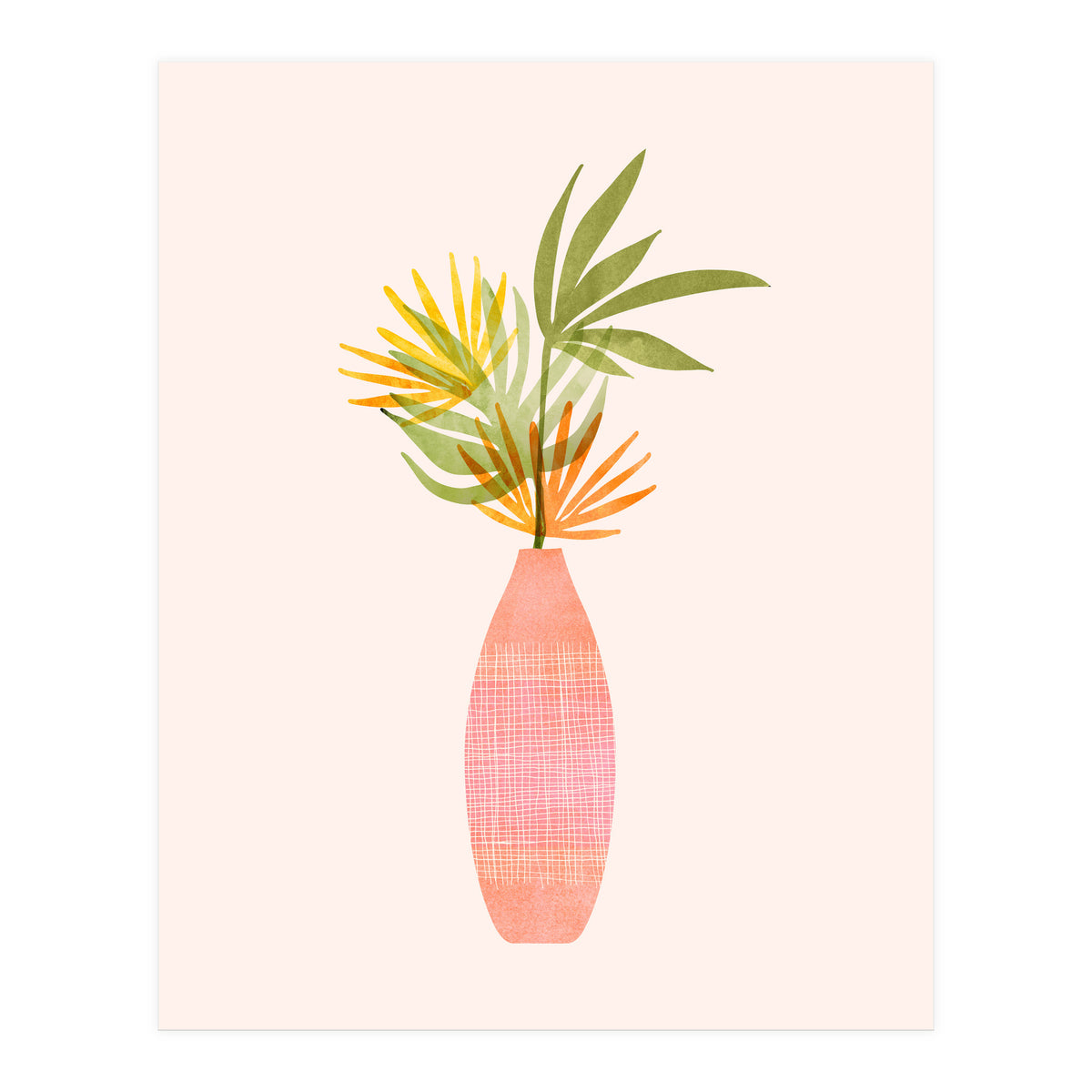 Modern Tropical Summer Bouquet (Print Only)