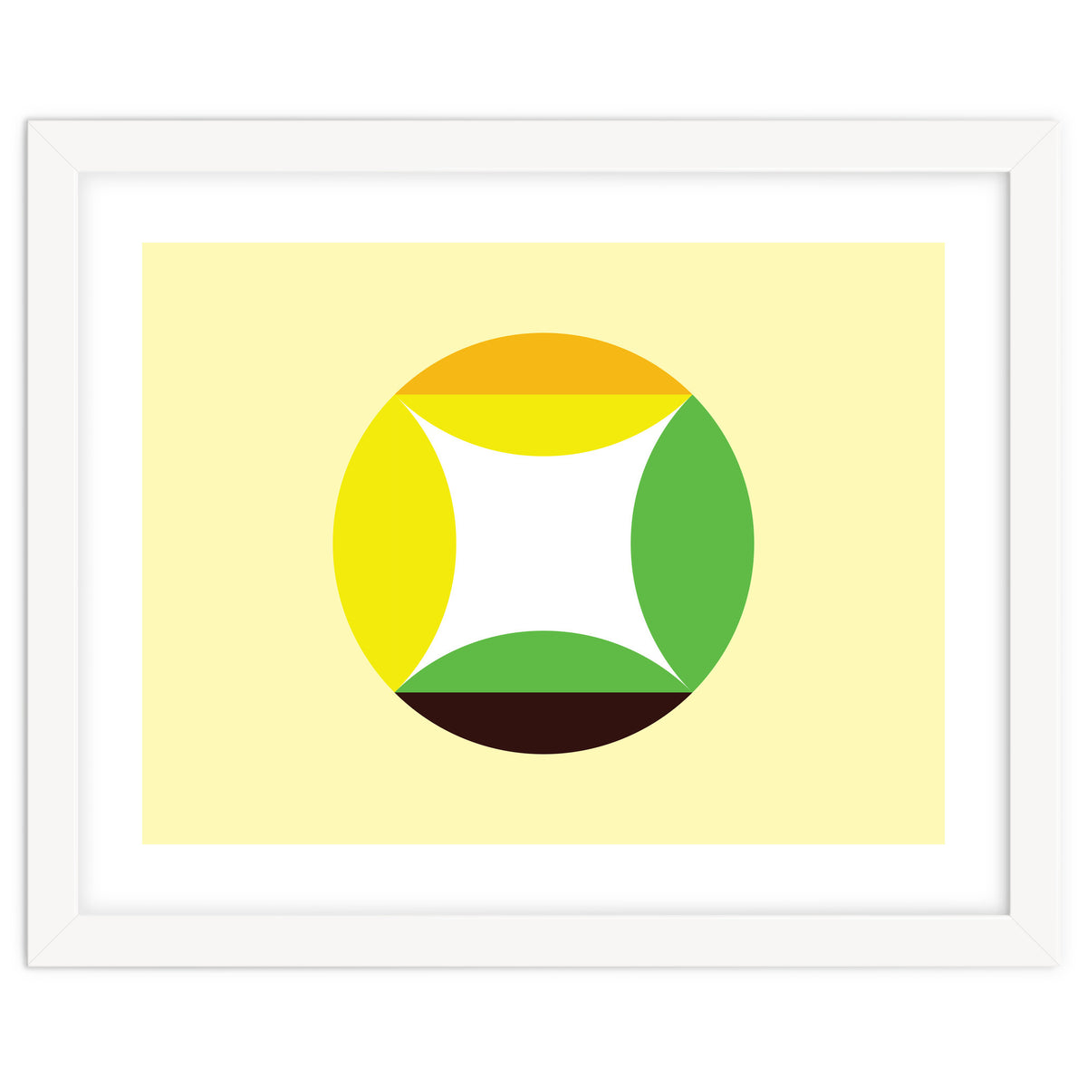 Geometric Shapes No. 21 - yellow, green & orange