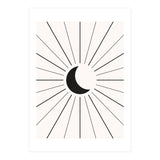 MOON IN LINES - BLACK (Print Only) thumbnail