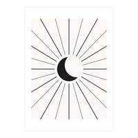 MOON IN LINES - BLACK (Print Only)