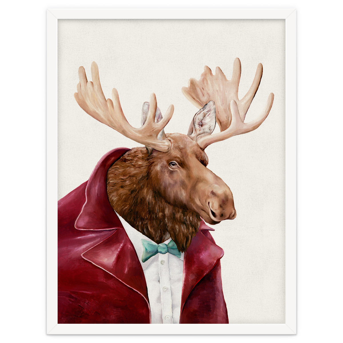 Moose In Maroon