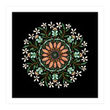 Floral Mandala | Black (Print Only) thumbnail