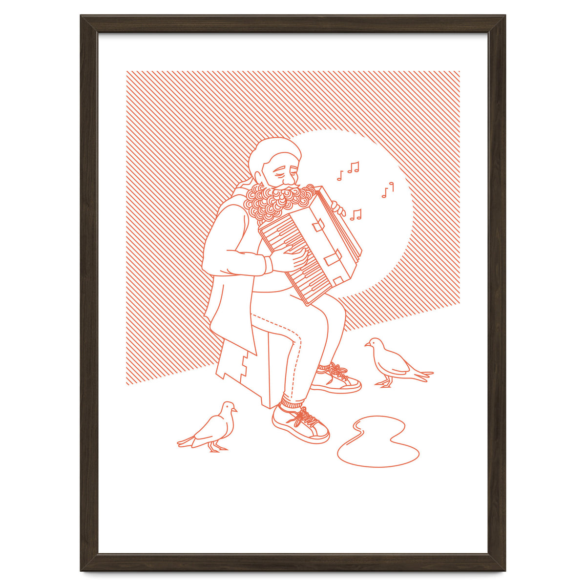 "For Love Not Money" in Orange