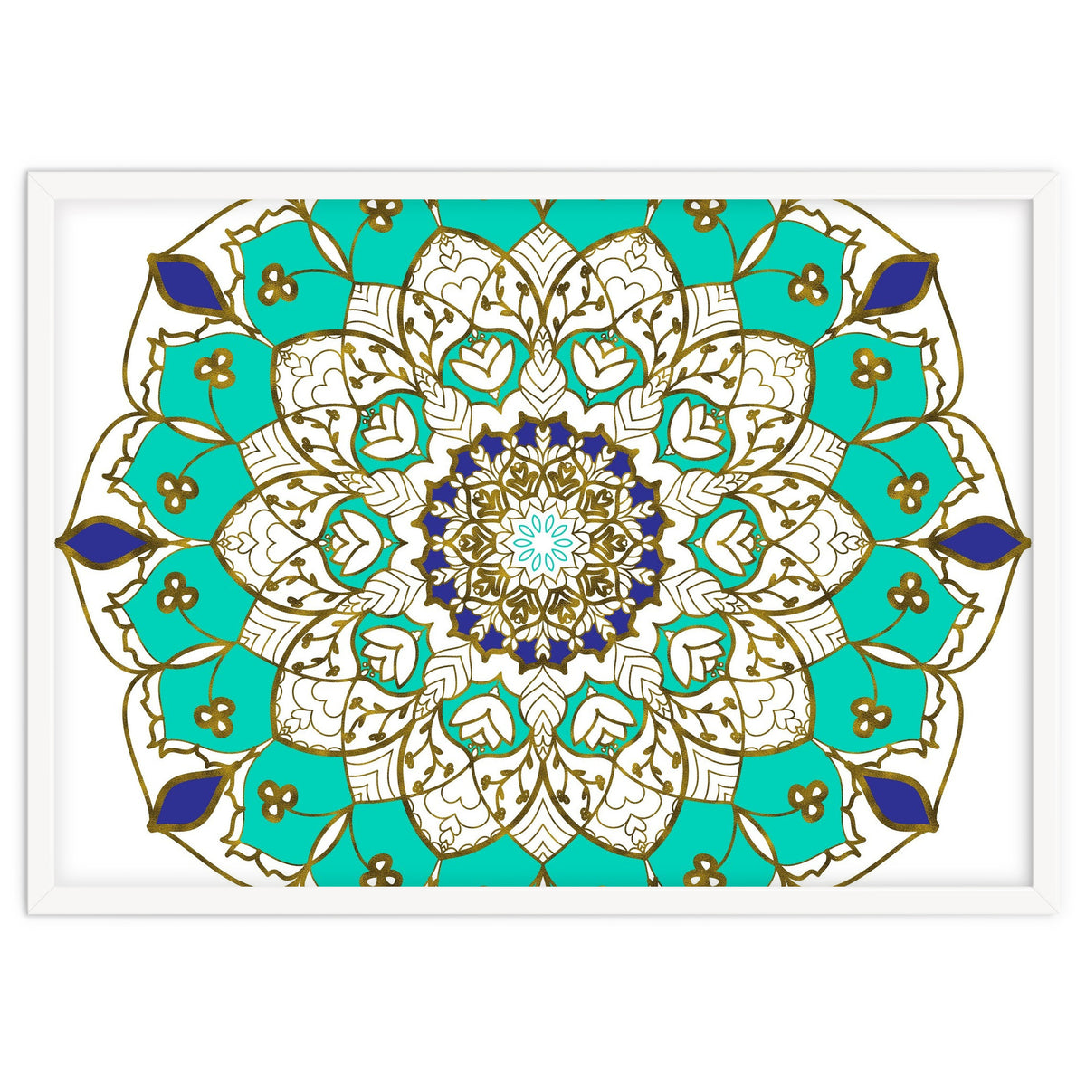 Blue and Gold Mandala