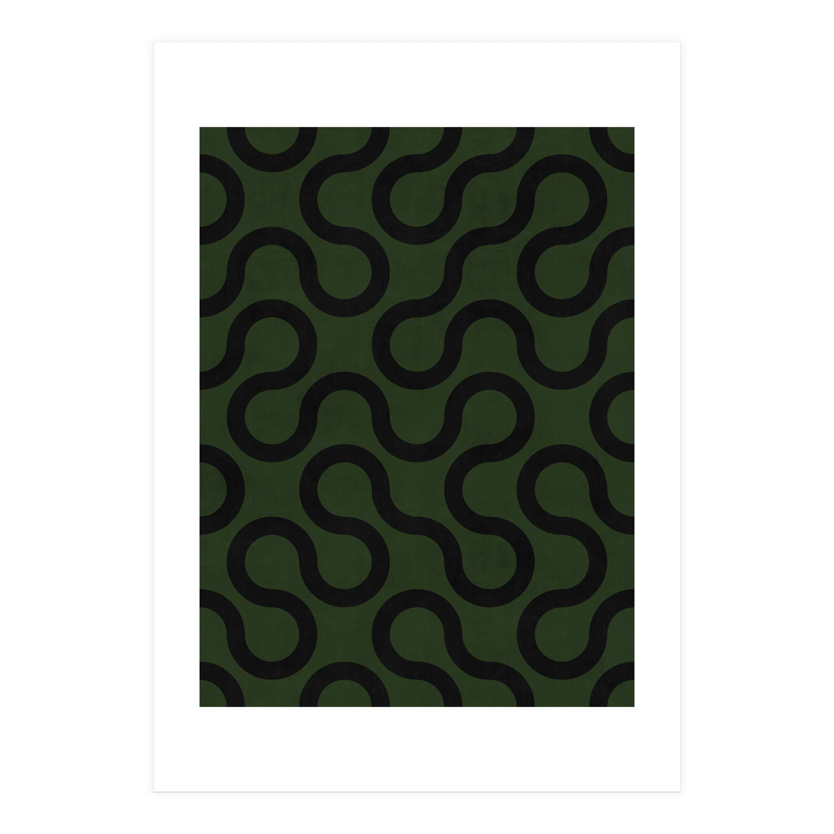 My Favorite Geometric Patterns No.33 - Deep Green (Print Only)