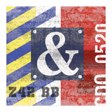 Blue Ampersand Industrial Abstract (Print Only) thumbnail