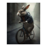 Rabbit Riding a Bicycle (Print Only) thumbnail