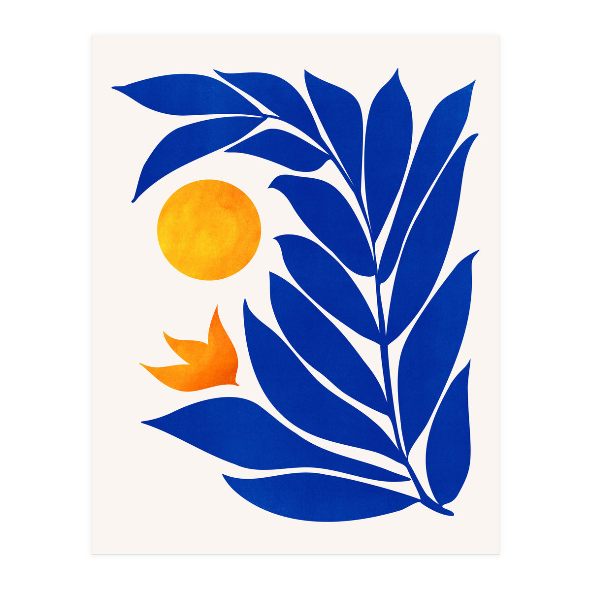 Indigo Garden Sunset (Print Only)