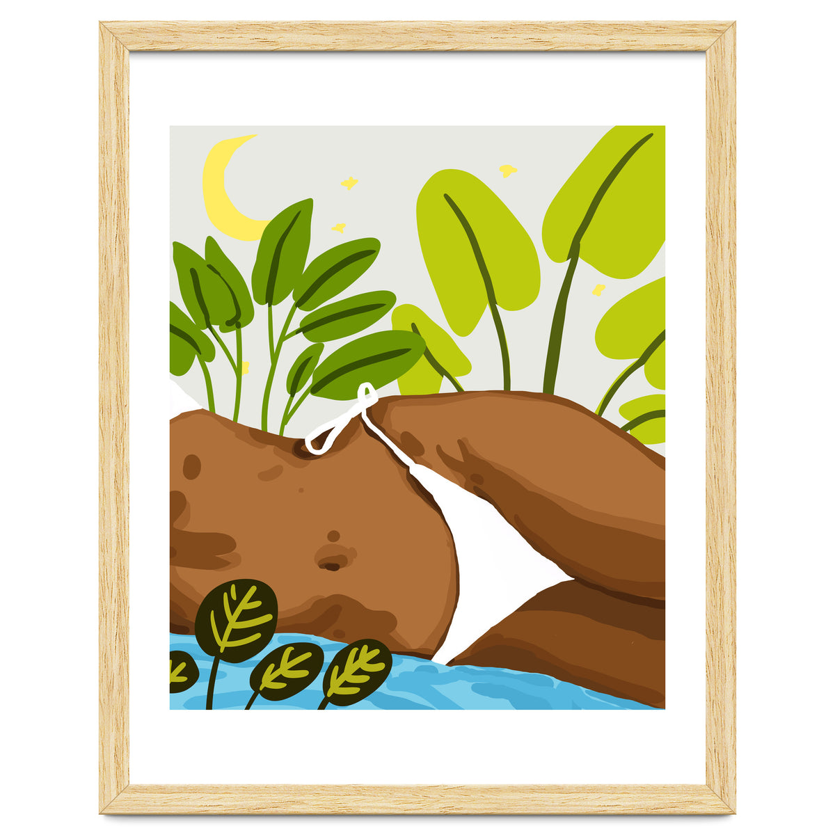 Is it Summer yet Modern Bohemian Black Woman, Bikini