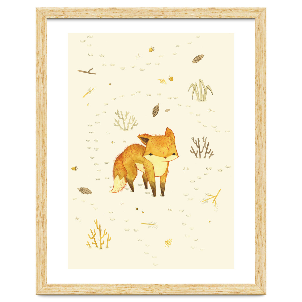 Lonely Winter Fox