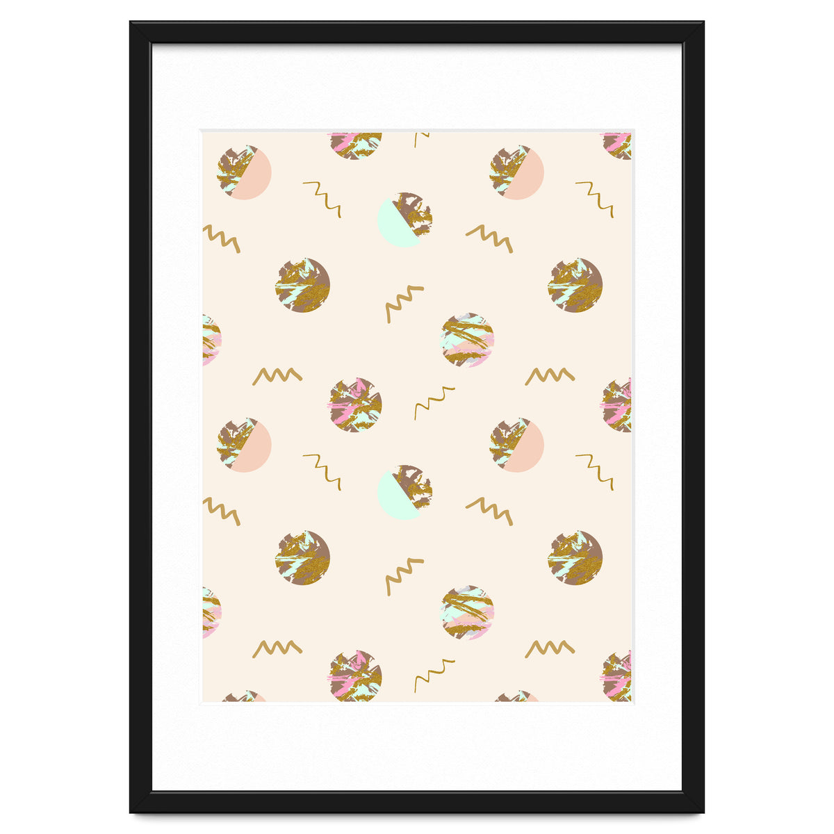 Abstract geometric vector painting