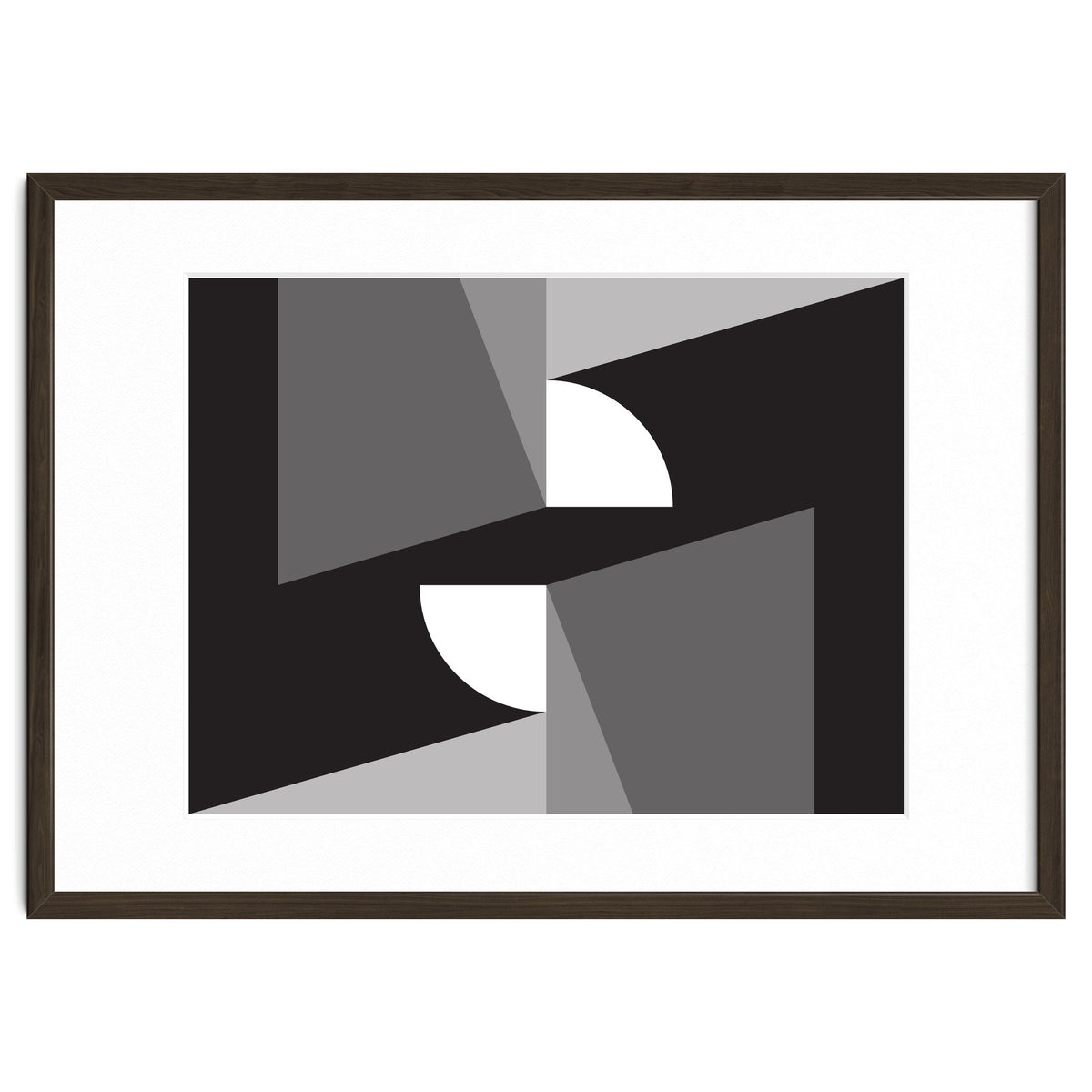 Geometric Shapes No. 11 - monochrome