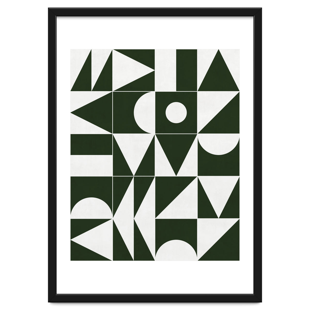 My Favorite Geometric Patterns No.15 - Deep Green