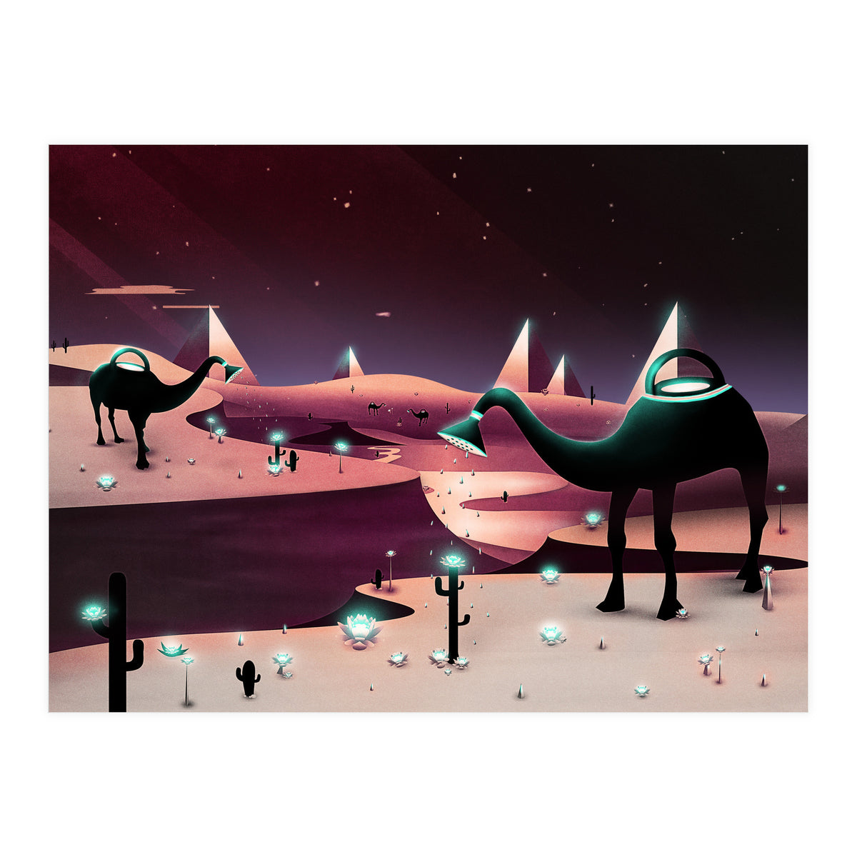Watering The Desert (Print Only)