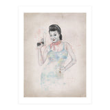 Posing With Gun (Print Only) thumbnail