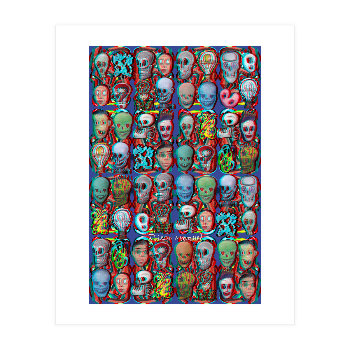 Formas 14 34 3d Y Calaveras 2 (Print Only)