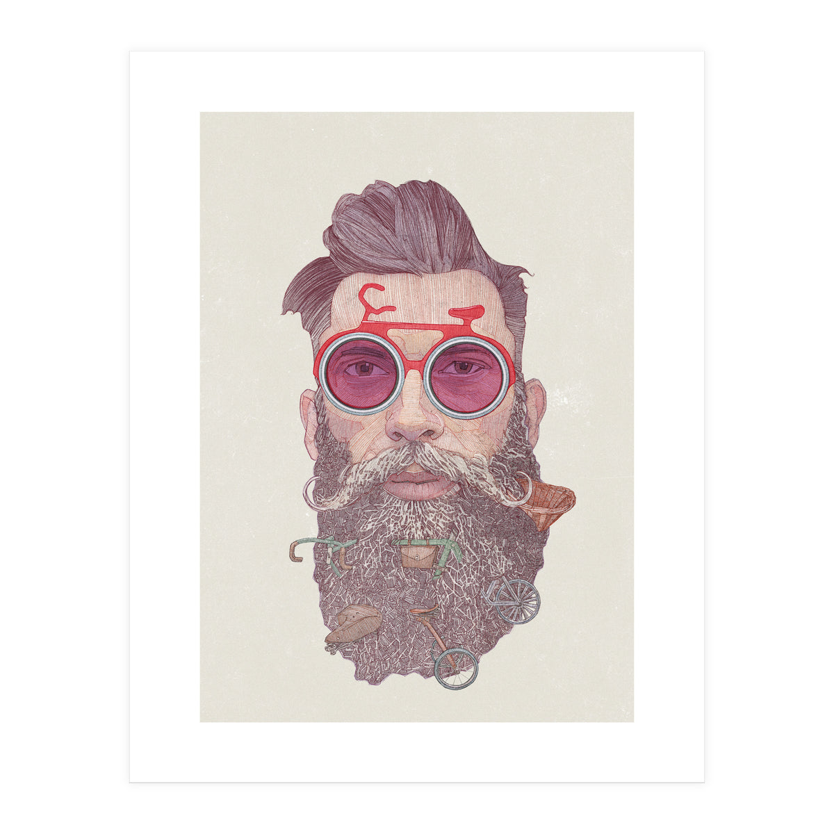 Hipster Dude (Print Only)