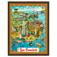San Francisco Map Illustration