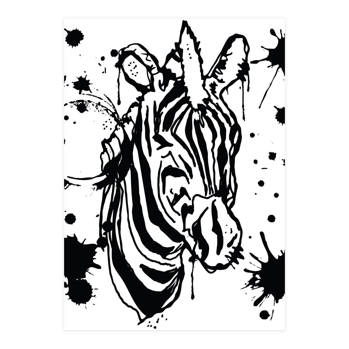 Zebra sketch (Print Only)