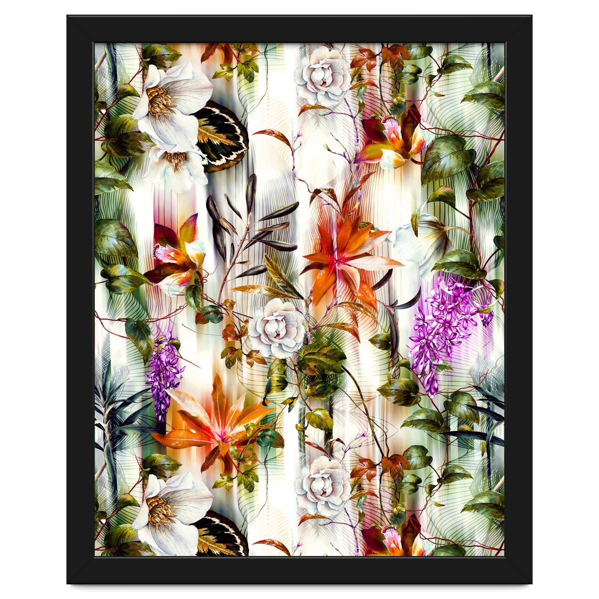 Abstract Motion Blur Floral