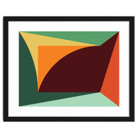 Geometric Shapes No. 18 - orange, green & purple