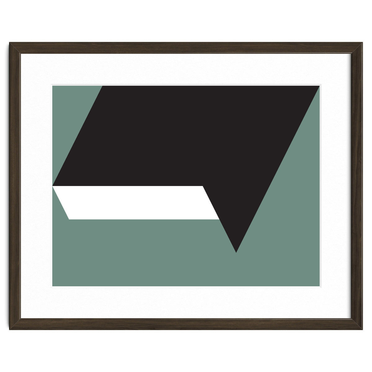 Geometric Shapes No. 85 - black, white & grey