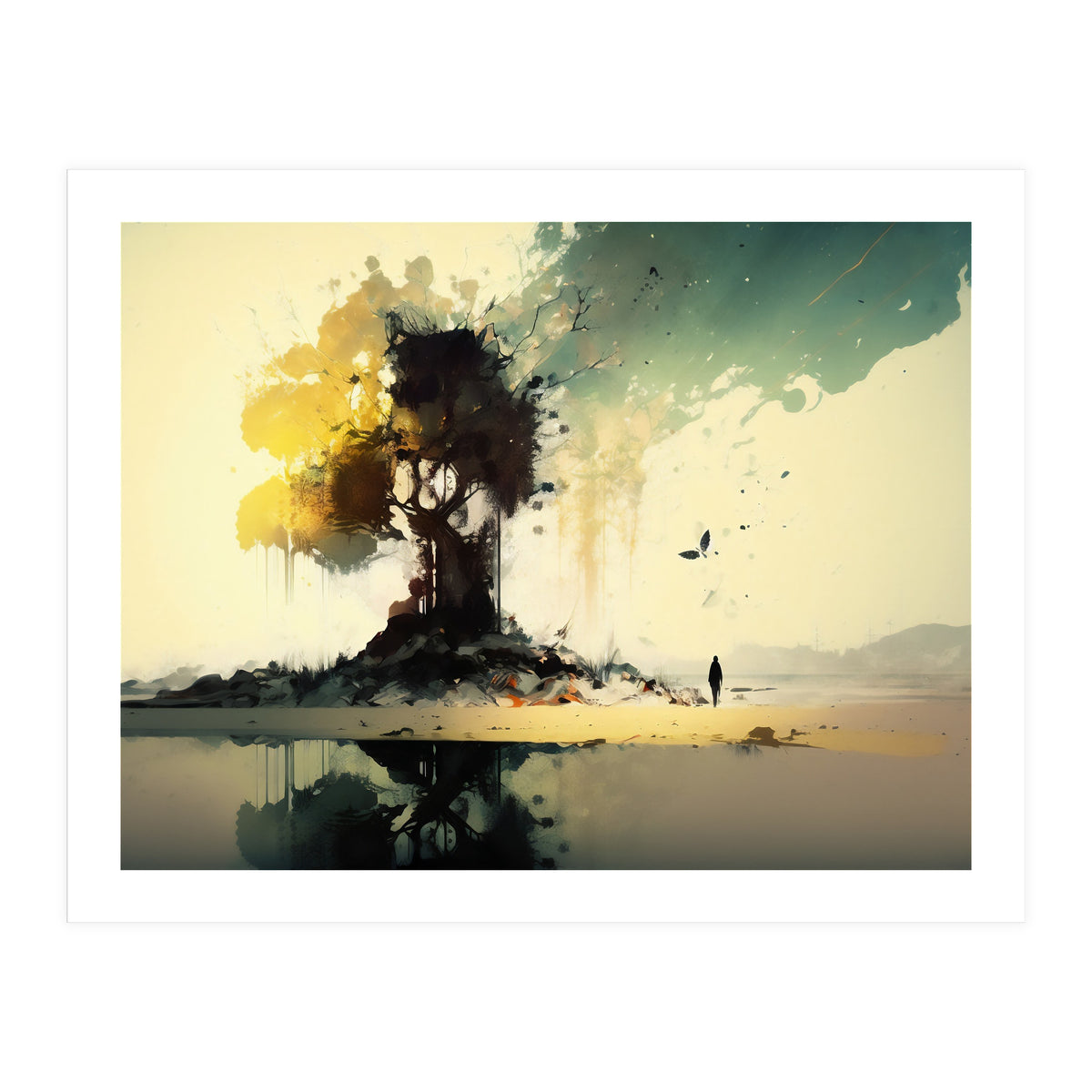 Tree Abstract Painting (Print Only)