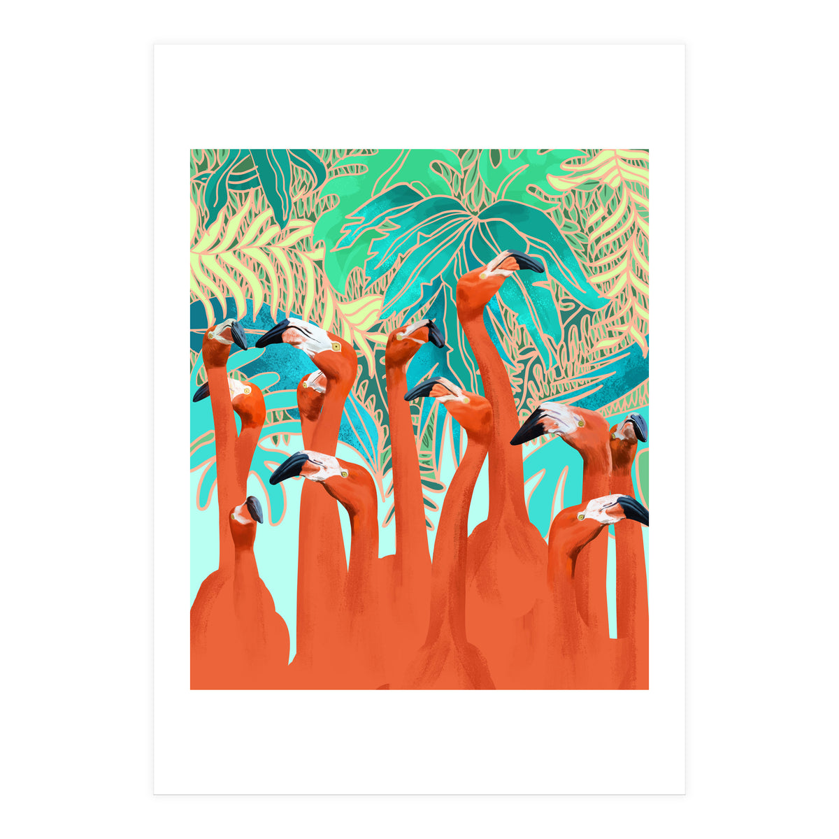 Flamingo Party (Print Only)