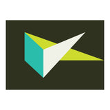 Geometric Shapes No. 67 - turquoise & lime (Print Only) thumbnail
