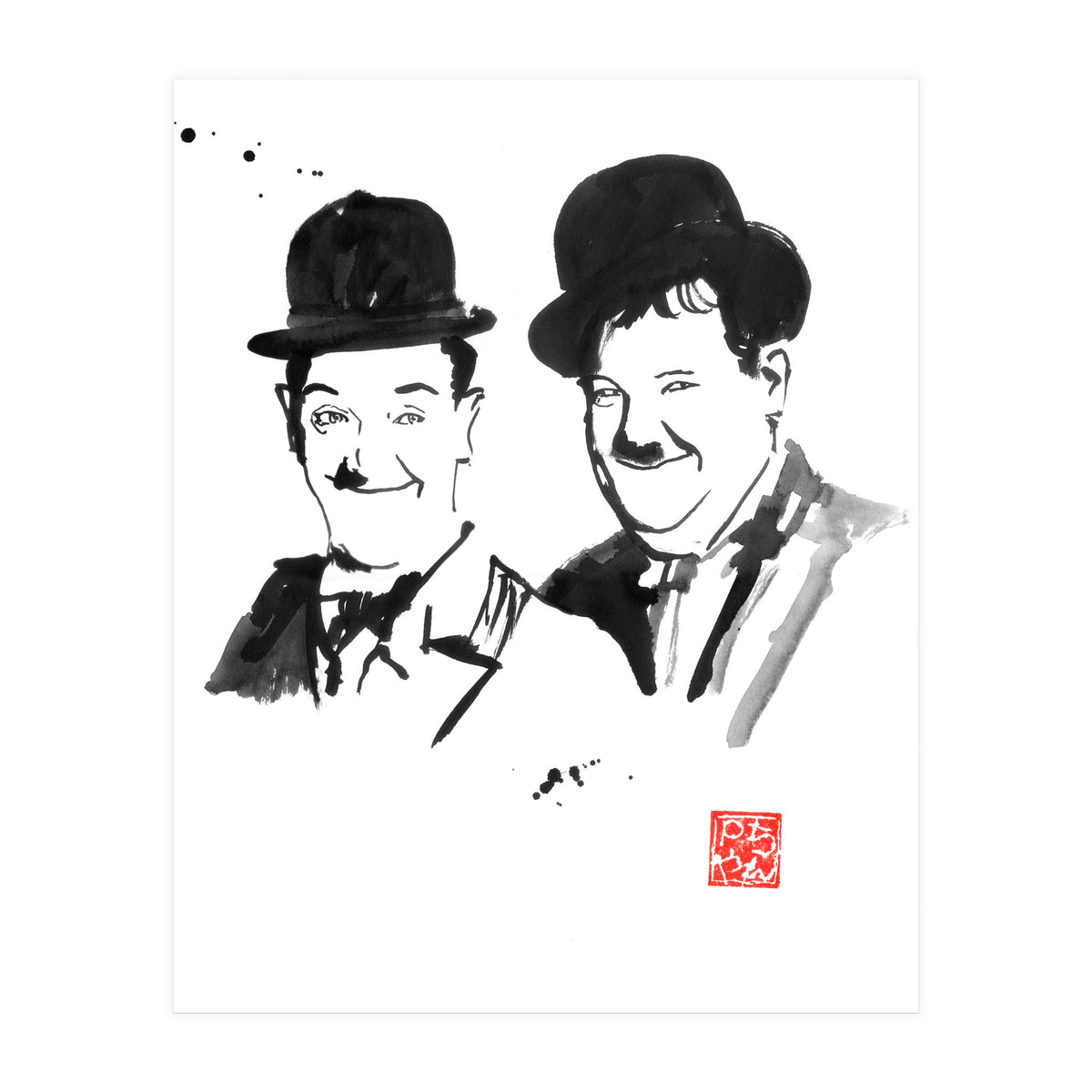 Laurel And Hardy (Print Only)