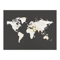 Marbel Gold World Map (Print Only)