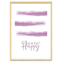 Text Art CHOOSE HAPPY | pink