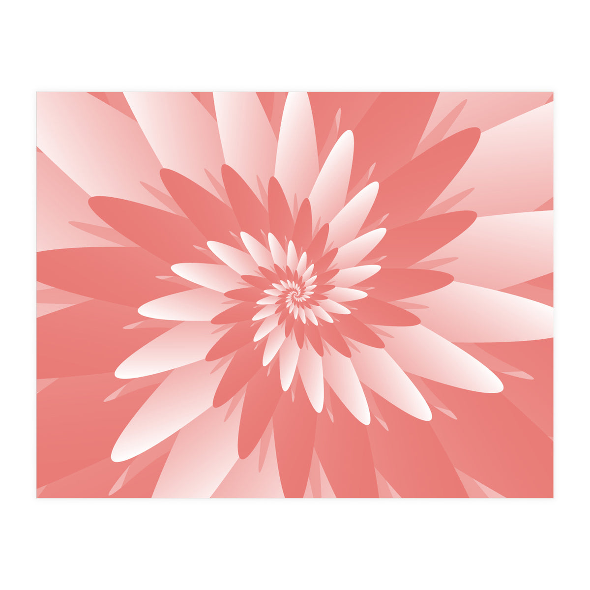 Flower Pattern Spiral  (Print Only)