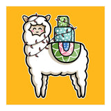 Kawaii Cute Gift Carrying Llama (Print Only) thumbnail