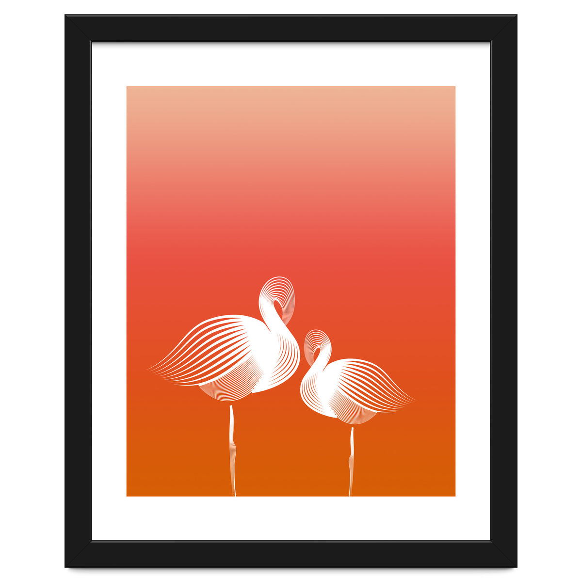 Meditating Flamingos