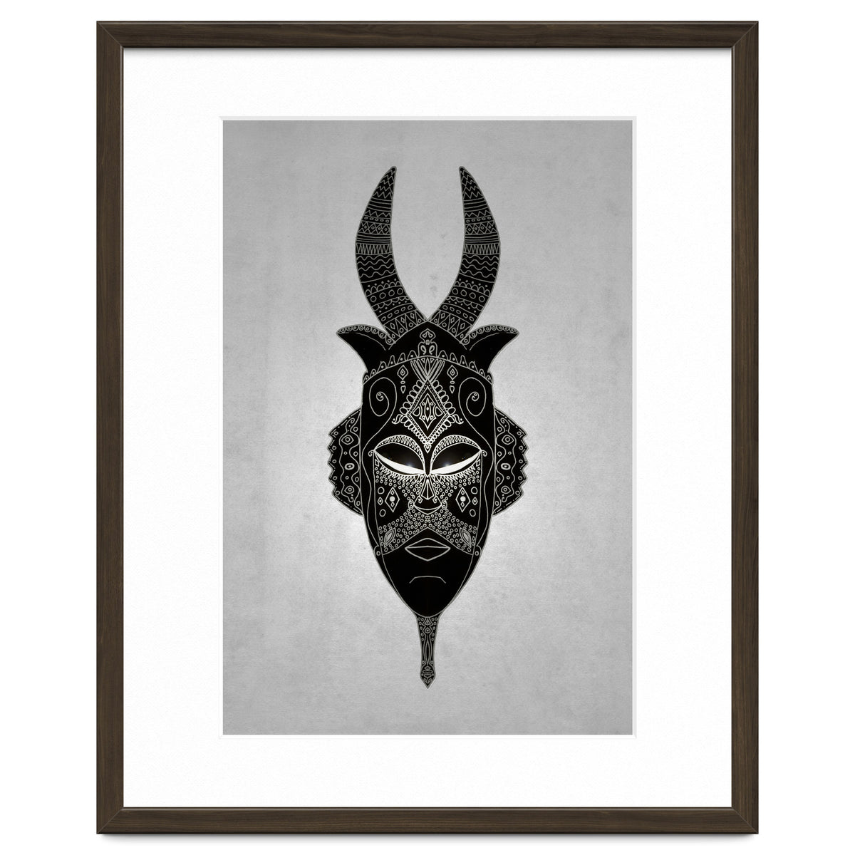 Horned Tribal Mask