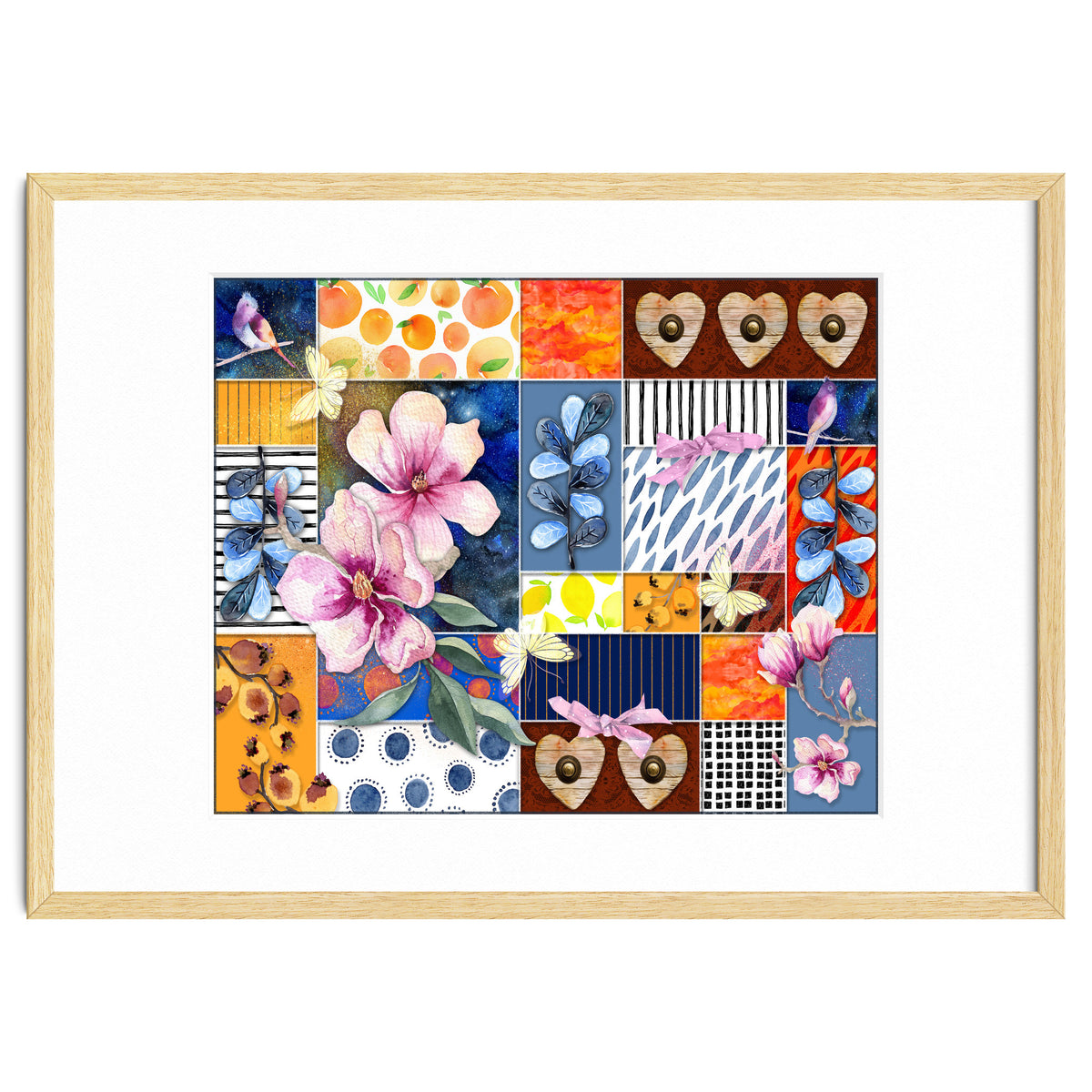 Romantic Floral Collage