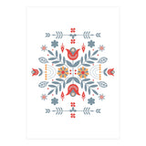 Scandinavian Folk Retro Flower Pattern (Print Only) thumbnail