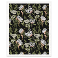 Dark pattern botanical boho