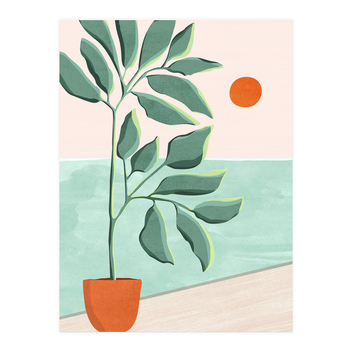 Sunset At The Beach House No.1 (Print Only)