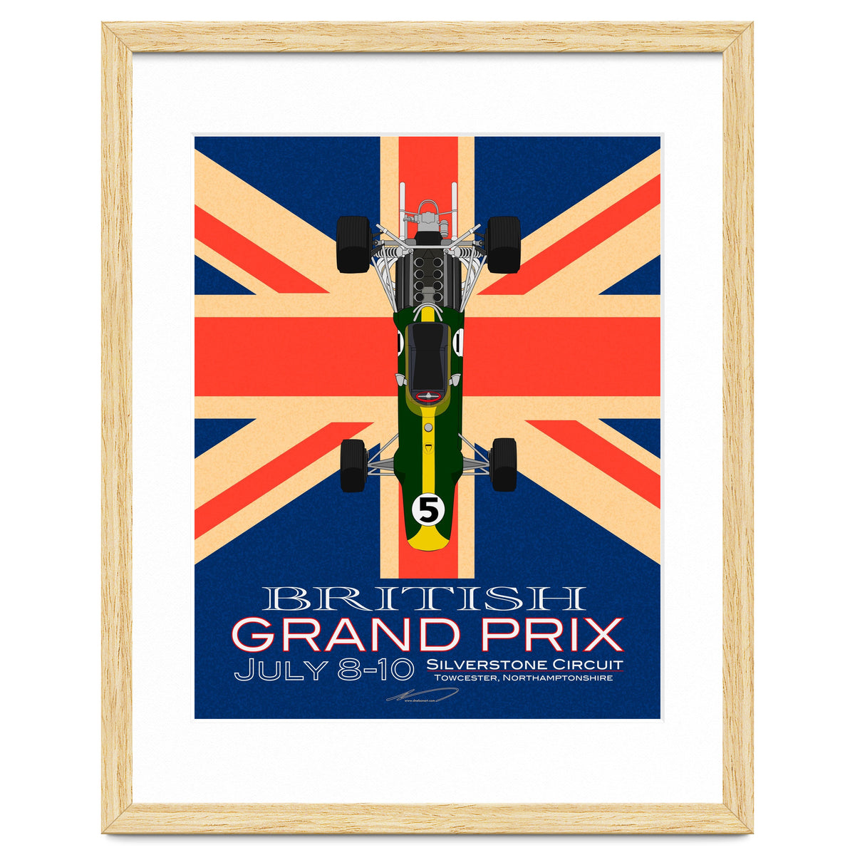 British Grand Prix poster
