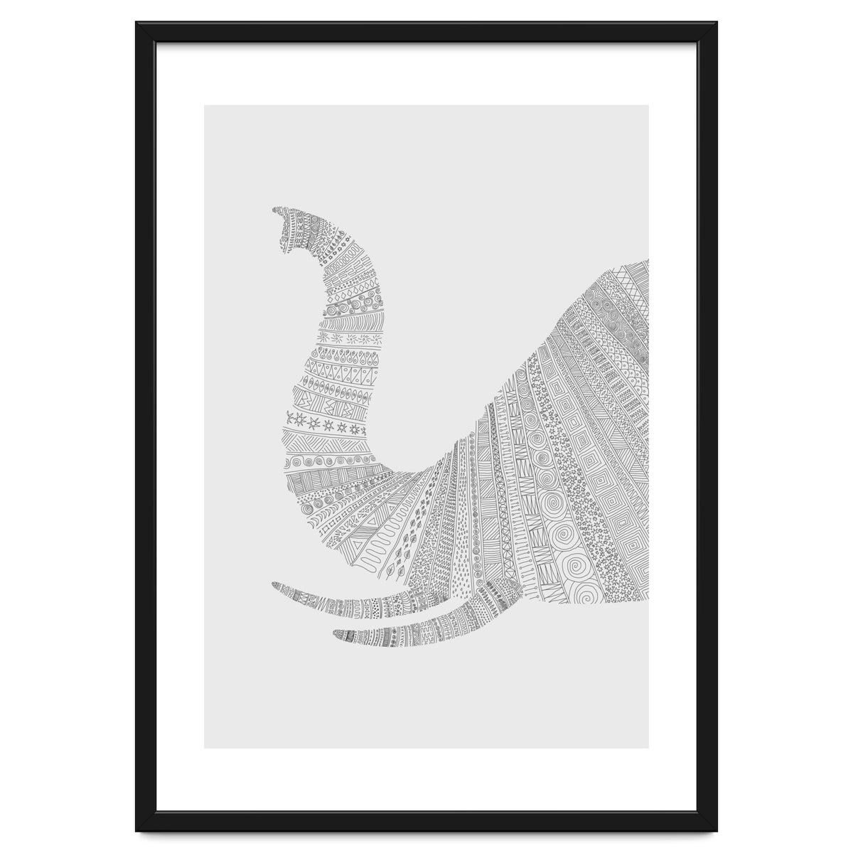 Elephant Grey Poster