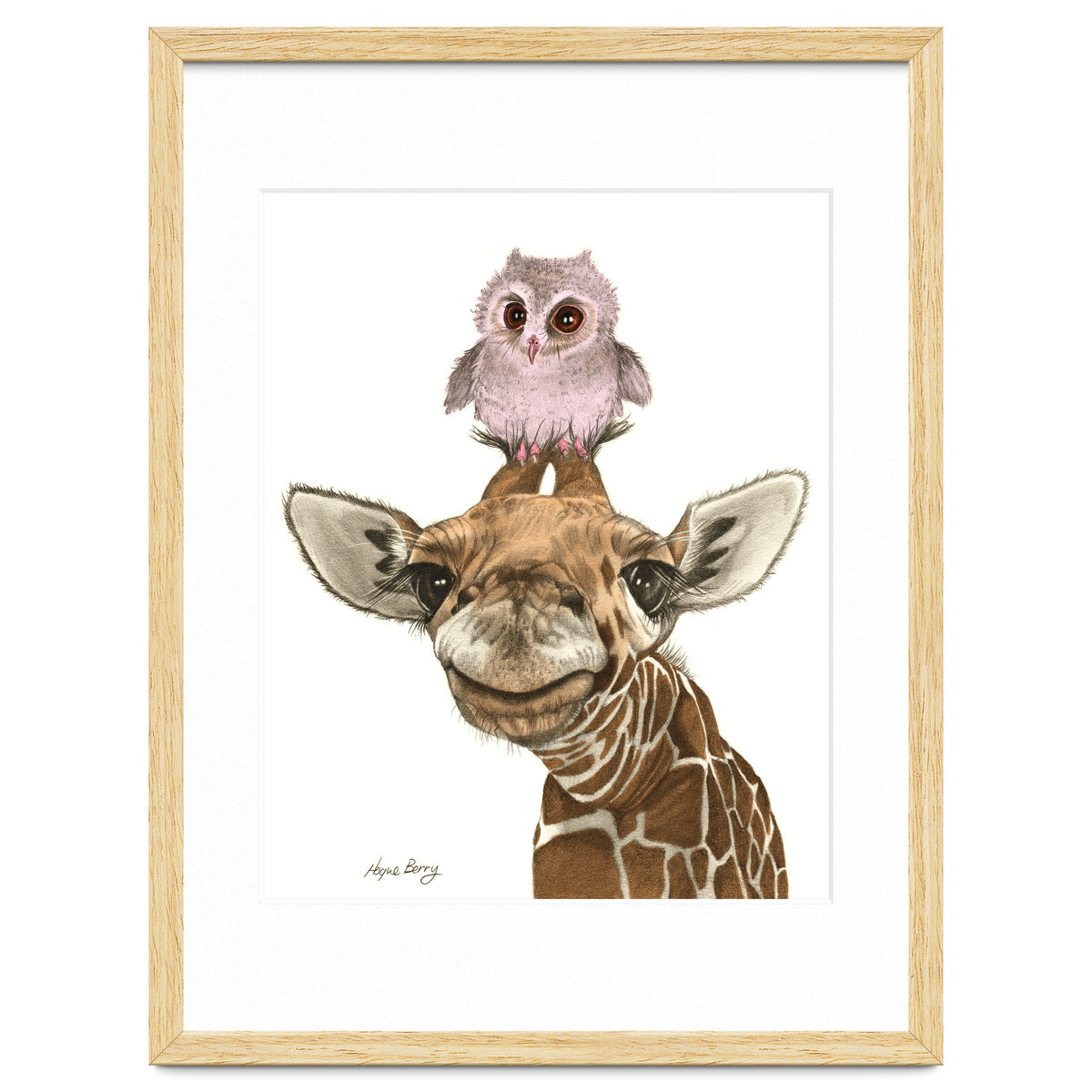 Giraffe and Owl